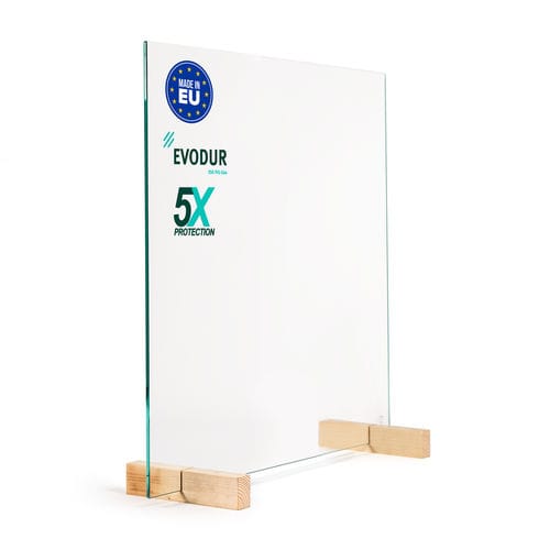 Countertop sneeze guard - Glas Expert - tempered glass / anti-contagion / commercial