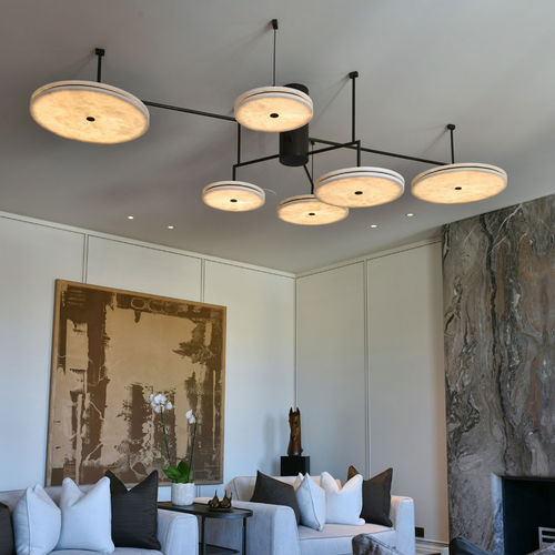 modern alabaster chandelier