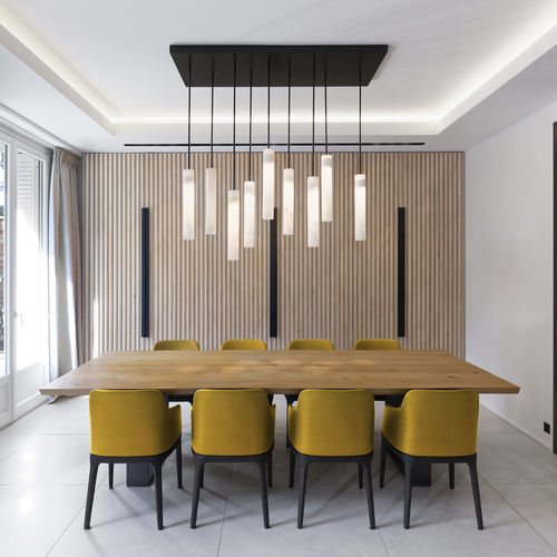 Pendant lamp - SUMATRA V - Atelier-alain-ellouz - alabaster / contemporary / corded