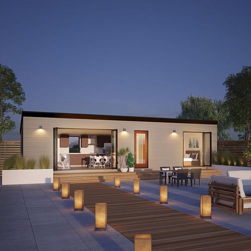 Eco-friendly house - CABANA 600 - Blu Homes - modular / modern / single-story