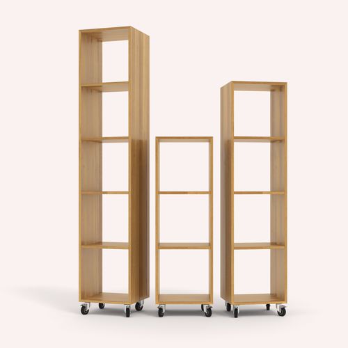 Shelf on casters - AGAMEMNON - COCO-MAT - contemporary / wooden