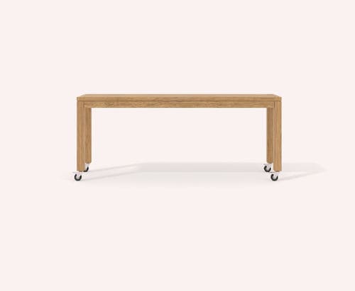 Contemporary sideboard table - IRAKLITOS - COCO-MAT - oak / rectangular / on casters