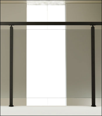 Glass railing - FLEXY/FLEXY INOX - TECNOSCALE - with panels / indoor / for balconies