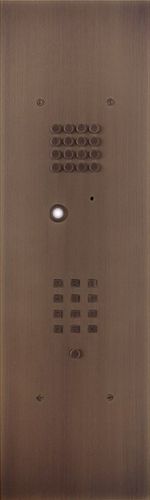 Aluminium door station - WIZARD BRONZE - Fasttel - black / white / exterior