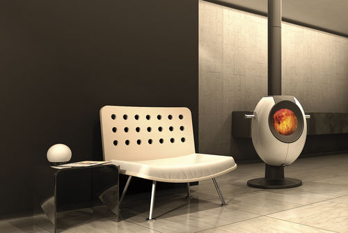 Wood heating stove - T-EYE - Tonwerk Lausen AG - 0 - 5 kW / 5 kW...10 kW / central