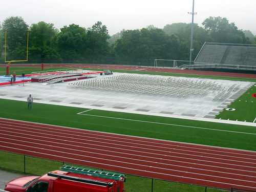 PVC flooring - SUPERCOVER™  - Signature Systems Group, LLC - for outdoor use / for sports activities / roll