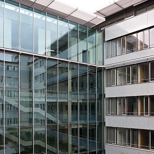 Stick system curtain wall HEADQUARTERS WGV, STUTTGART Schindler