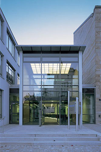 Stick system curtain wall - LIGA BANK HEAD OFFICE, REGENSBURG - Schindler - aluminum and glass