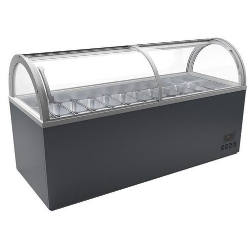 Ice cream refrigerated display case - BOSTON - AHT Cooling Systems GmbH - island / for shop / metal