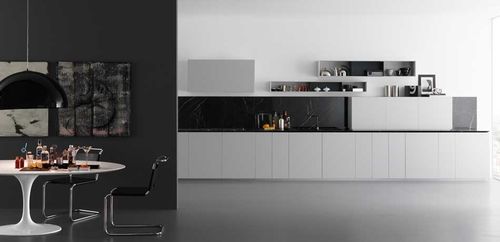 Contemporary kitchen - Y - Zampieri Cucine - wooden / handleless / lacquered