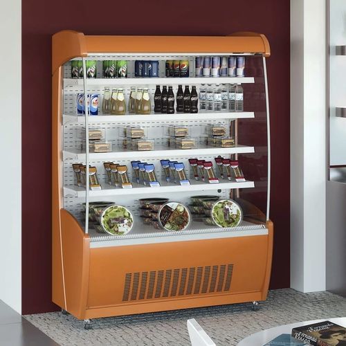 Shelf refrigerated display case - PESSOA 850 - MAFIROL - for shop / metal / without door