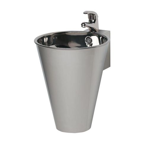 Wall-mounted washbasin - NIAGARA  - Medical & Beauty - stainless steel / conical / contemporary