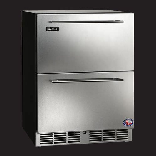 Commercial freezer - HA24FB - Perlick - with drawer / stainless steel