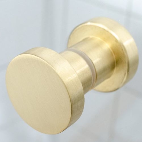 Door knob for glass door - DOT 50 - B&B Sweden, Bäccman & Berglund Sweden - contemporary / brushed brass