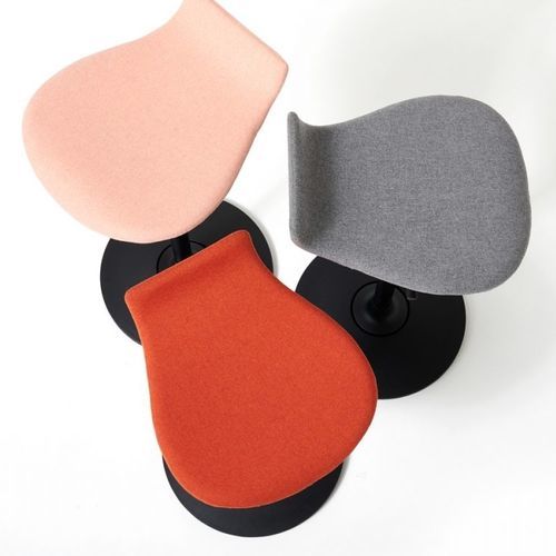 Contemporary task stool - OBLO' - Diemme - fabric / metal base ...