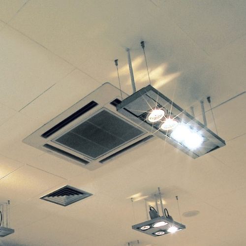 Hanging light fixture - HIGH SPOT - Arcluce S.p.A. - round / rectangular / commercial