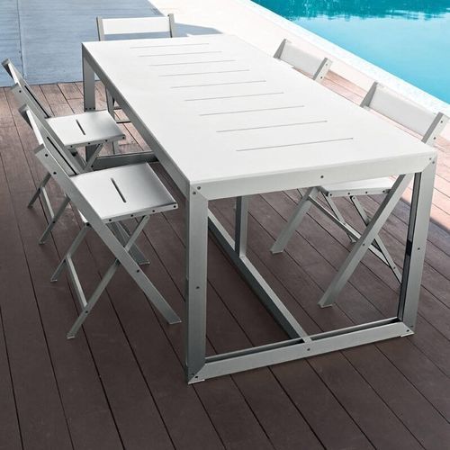 Contemporary garden chair - VIVA - TAO DESIGN - outdoor / polyethylene / aluminum base