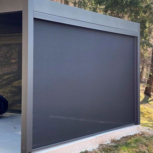 Roller blinds - ZIP - TAO DESIGN - fabric / outdoor / manual