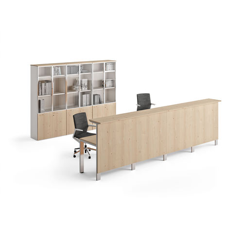 Free-standing bookcase - CONCEPTO FREE  - Ofifran - contemporary / for office / wooden
