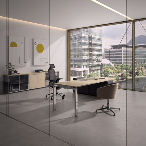 Executive desk - CONCEPTO FREE  - Ofifran - free-standing / contemporary / wooden