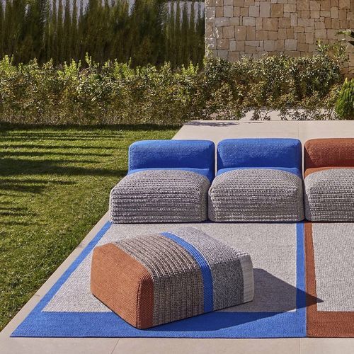 Contemporary rug - Mangas Outdoor - GAN RUGS - patterned / PET / rectangular