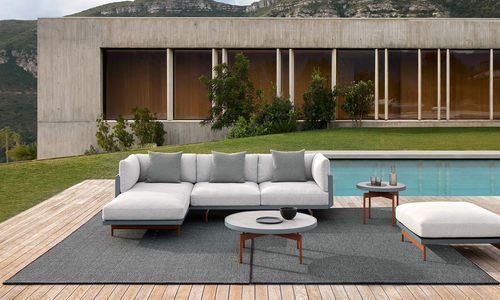 Contemporary rug - Saline - GAN RUGS - plain / PET / rectangular