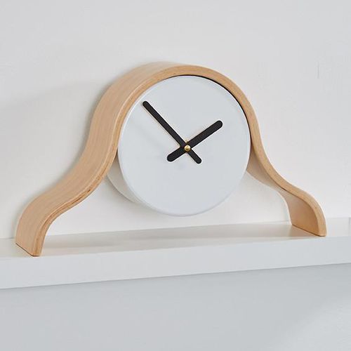 Original design clock - REALLY SIMPLE - THELERMONT HUPTON - table / analog / aluminum