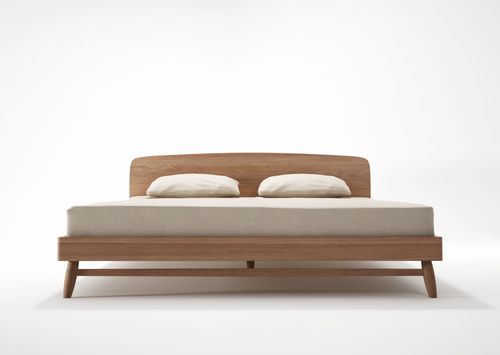 Queen size bed - TW30  - Karpenter - contemporary / with headboard / oak