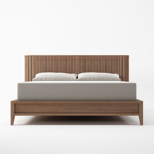 Queen size bed - KP08 - Karpenter - contemporary / with headboard / with storage