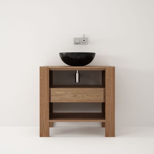 Free-standing washbasin cabinet - MX04-TN - Karpenter - teak / contemporary / without door
