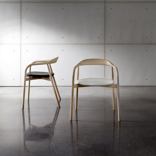 Contemporary chair - AUTUMN - Sovet Italia - indoor / velvet / leather