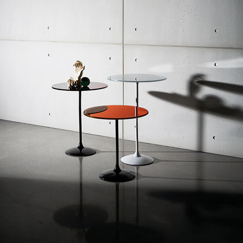 Contemporary side table - TULIP - Sovet Italia - oak / walnut / wenge