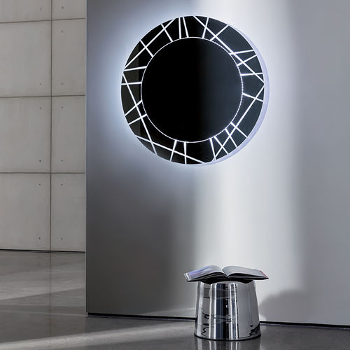 Wall-mounted mirror - SEGMENT - Sovet Italia - contemporary / rectangular / round