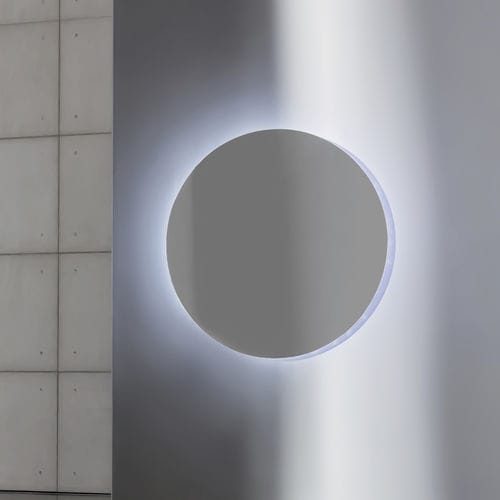 Wall-mounted mirror - Boston - Sovet Italia - contemporary / round / gray