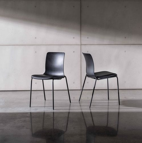 Contemporary chair - OLLY  - Sovet Italia - indoor / fabric / leather