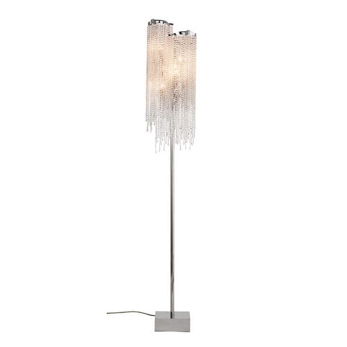Floor-standing lamp - VICTORIA : VF190N - Brand van Egmond - steel / crystal / contemporary