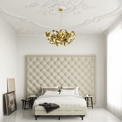 Original design chandelier - FRACTAL - Brand van Egmond - steel / commercial / incandescent