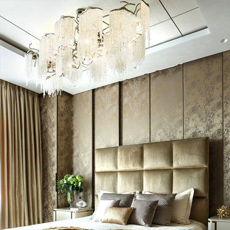 Contemporary chandelier - ARTHUR : AROC140N - Brand van Egmond - glass / steel / commercial