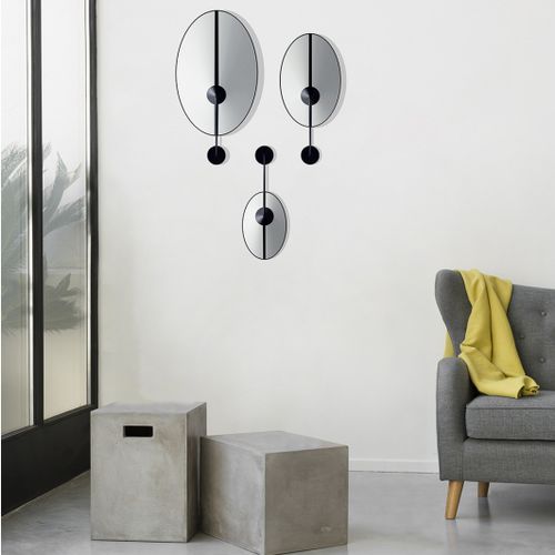 Contemporary wall light - SHIELD - Designheure - indoor / lacquered steel / fabric
