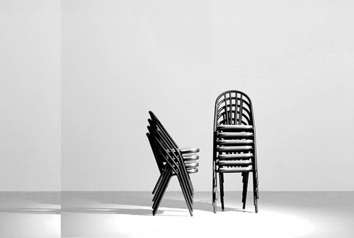 Contemporary chair - SURPIL - DCW éditions - outdoor / indoor