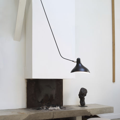 Contemporary ceiling light - MANTIS - DCW éditions - aluminum / steel / LED
