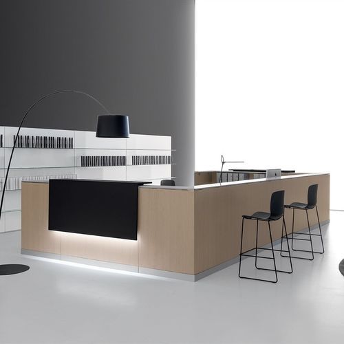 Modular reception desk - DV703 QUBO - Della Valentina Office - wooden / for office / for hotel