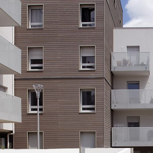 Strip cladding - NEW AGE : MÉLÈZE DE SIBÉRIE - SIVALBP - wooden / FSC certified / grooved