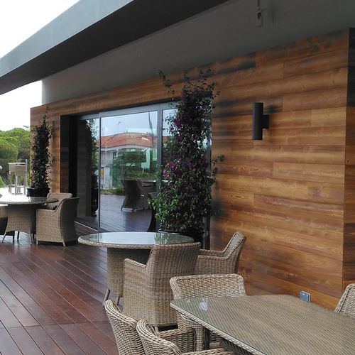 Wooden wall cladding - ELEGANCE : MÉLÈZE DE SIBÉRIE ECOTHERMO - SIVALBP - exterior / interior