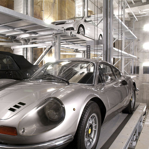 Platform parking system - MASTERVARIO R3C - KLAUS Multiparking GmbH - with elevator