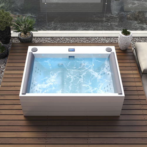 Above-ground hot tub - DOWNTOWN-MARIDUR - Aquatica Marmite SP. Z.o.o - rectangular / 4-seater / composite