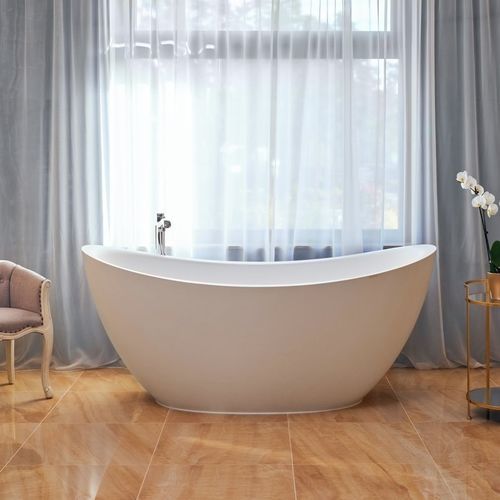 Oval bathtub - LILLIAN - Aquatica Marmite SP. Z.o.o - free-standing / for homes / professional