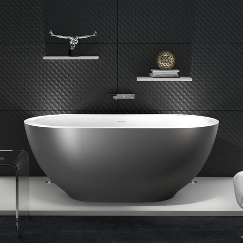 Oval bathtub - KAROLINA-2 - Aquatica Marmite SP. Z.o.o - freestanding / for homes / stone resin