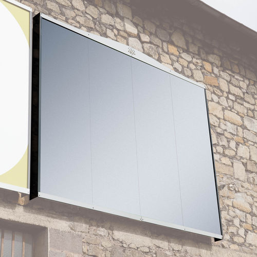 Wall-mounted display panel - TF URBAN - outdoor / advertising / double-sided