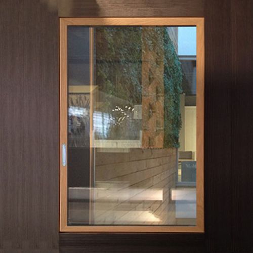 Wooden window - PANORAMA - isamserramenti - tilt-and-slide / tilting / double-glazed
